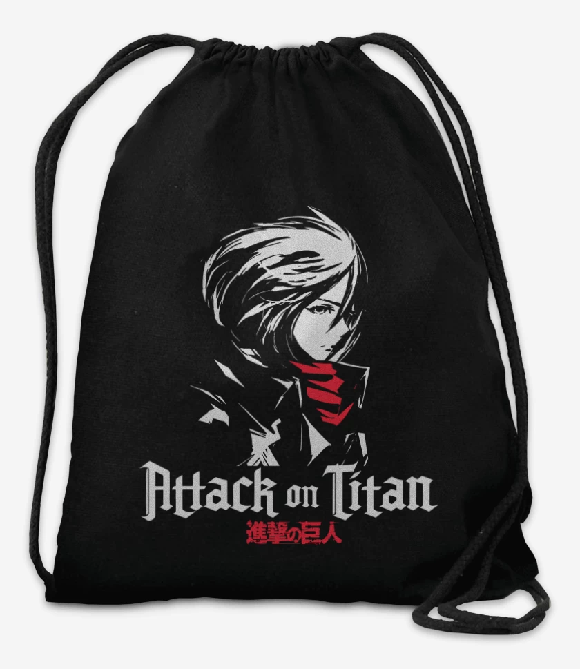 Mochila Negro de Mikasa