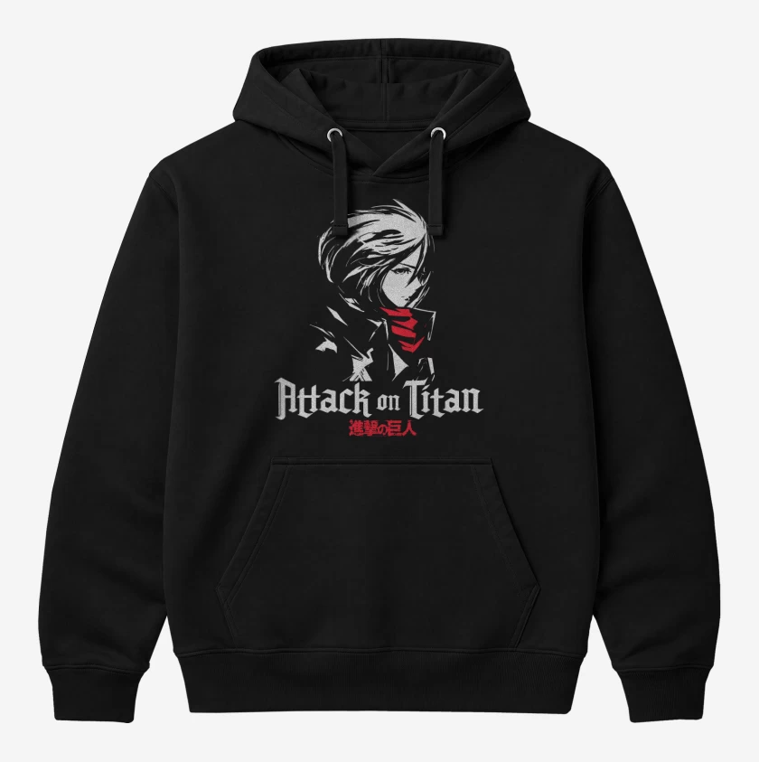 Polerón Canguro Negro de Mikasa