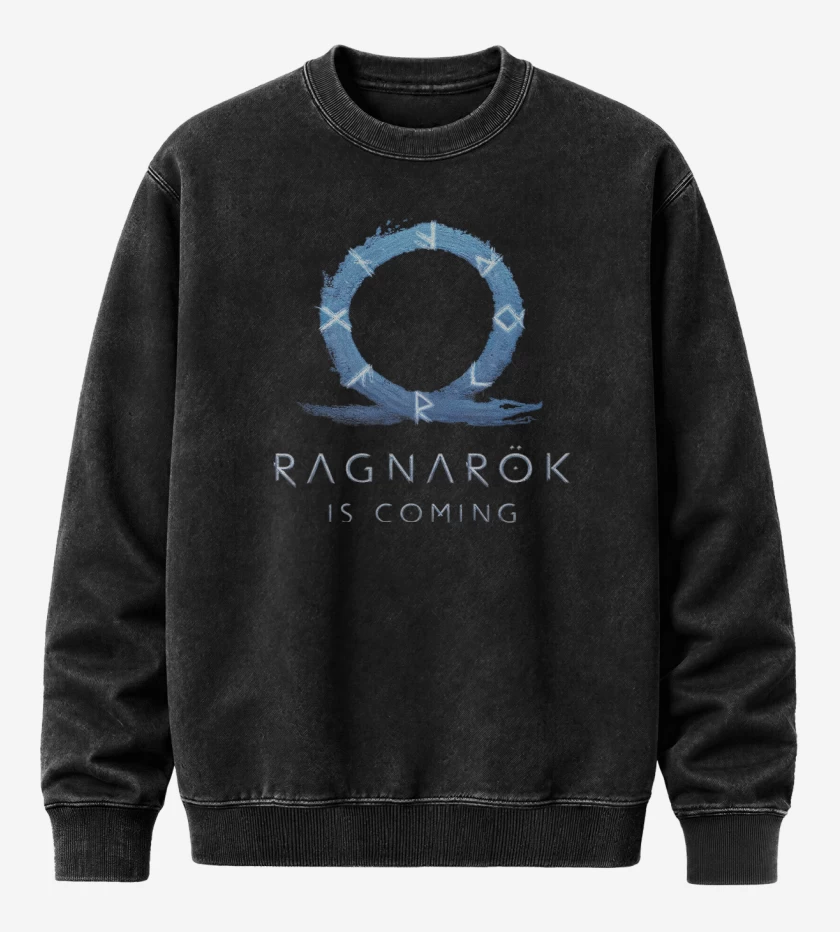 Poleron Polo Acid Wash God of War Ragnarok