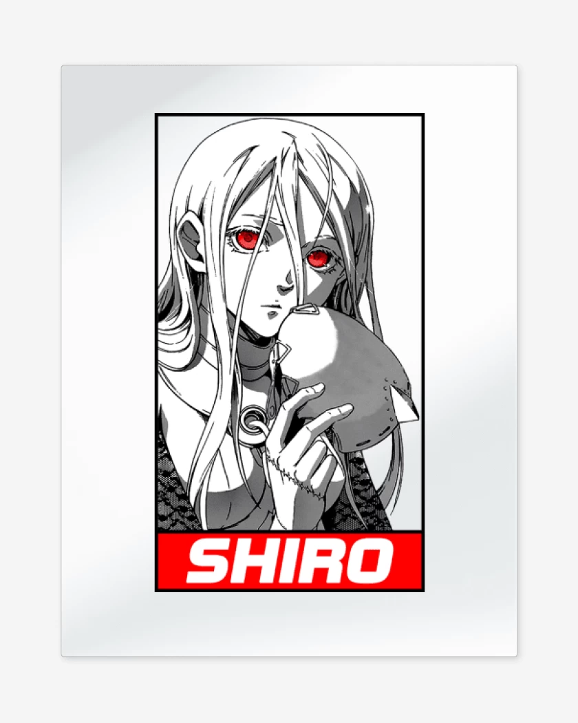 Print metalico Blanco de Shiro