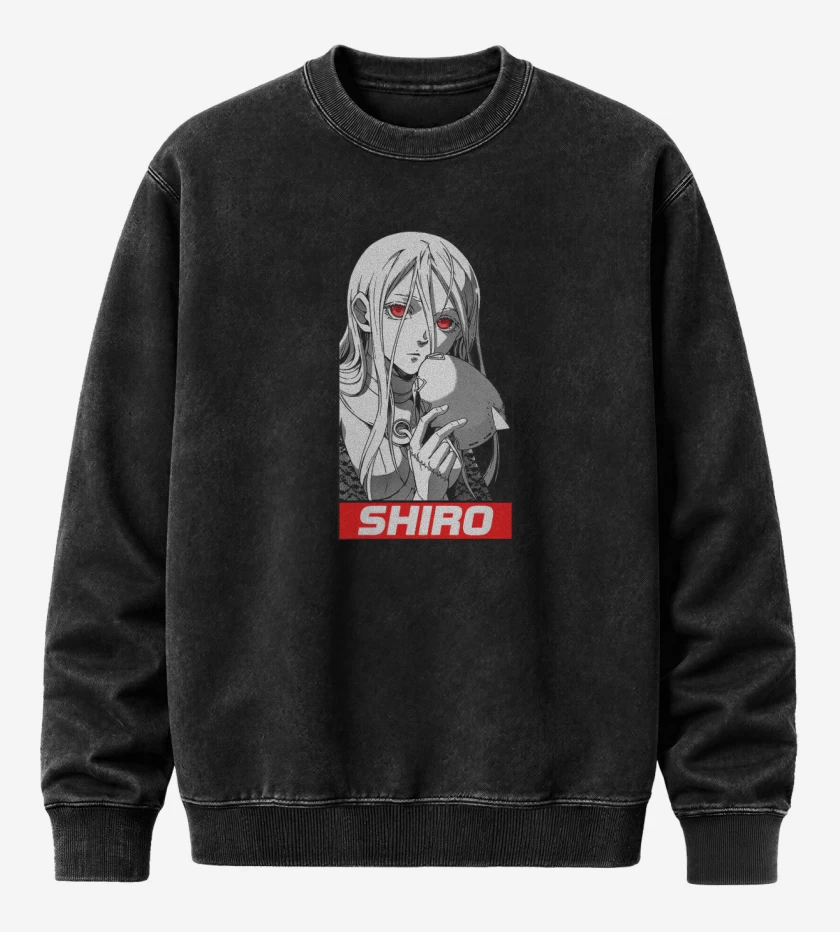 Poleron Polo Acid Wash Negro de Shiro