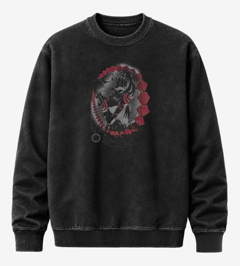Poleron Polo Acid Wash Negro de Shiro 2