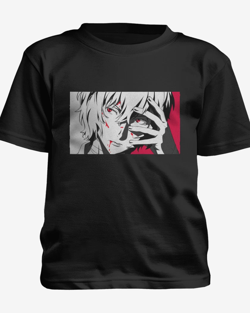 Polera de niño Negro de Dazai Osamu