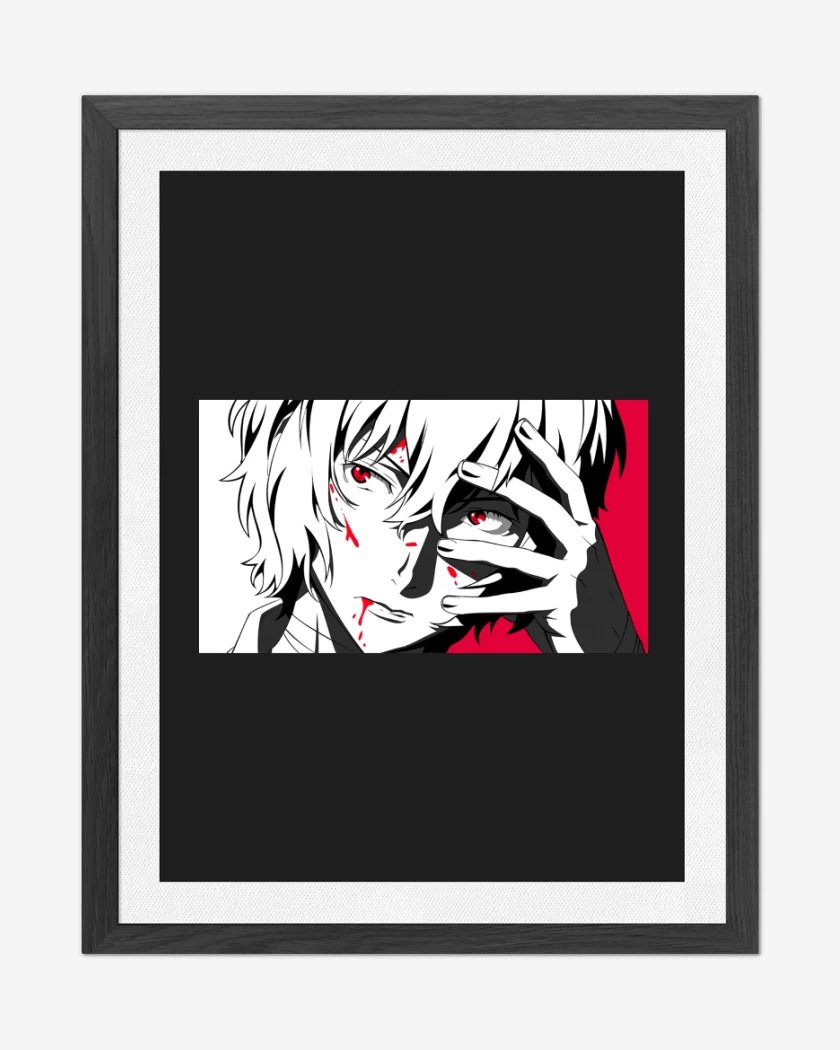 Cuadro decorativo Negro de Dazai Osamu
