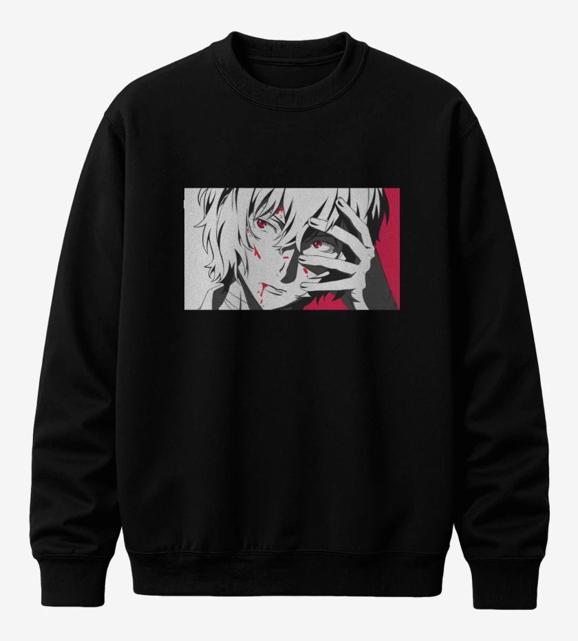 Poleron polo Negro de Dazai Osamu