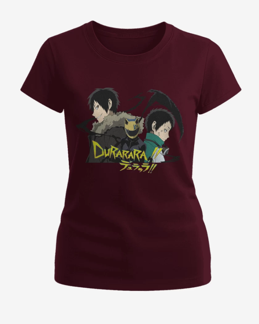 Polera de Mujer Burdeo de Durarara !!