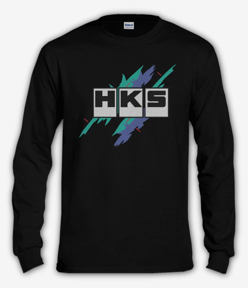Polera manga larga Negro de HKS 1