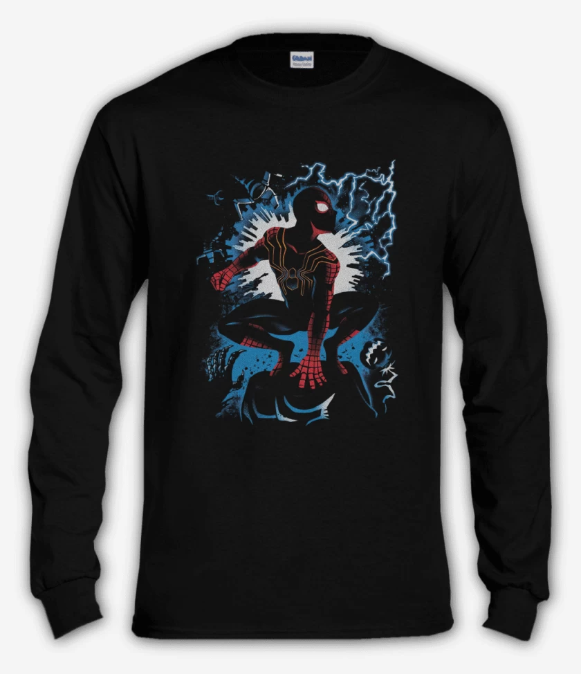 Polera manga larga Negro de Multispider