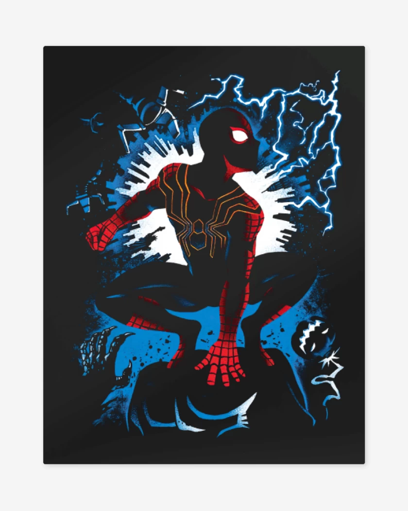 Print metalico Negro de Multispider