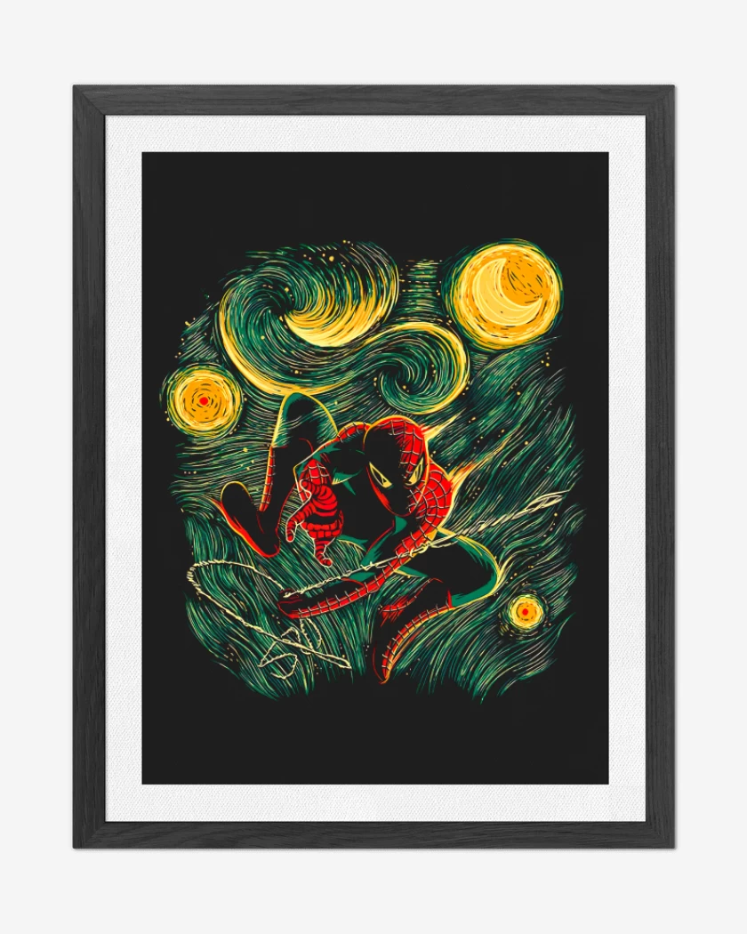 Cuadro decorativo Spider van gogh