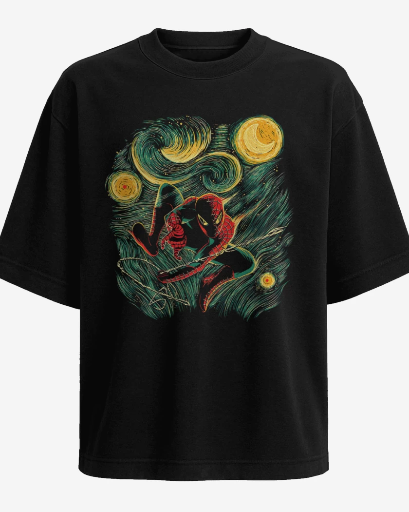 Polera Oversize Spider van gogh