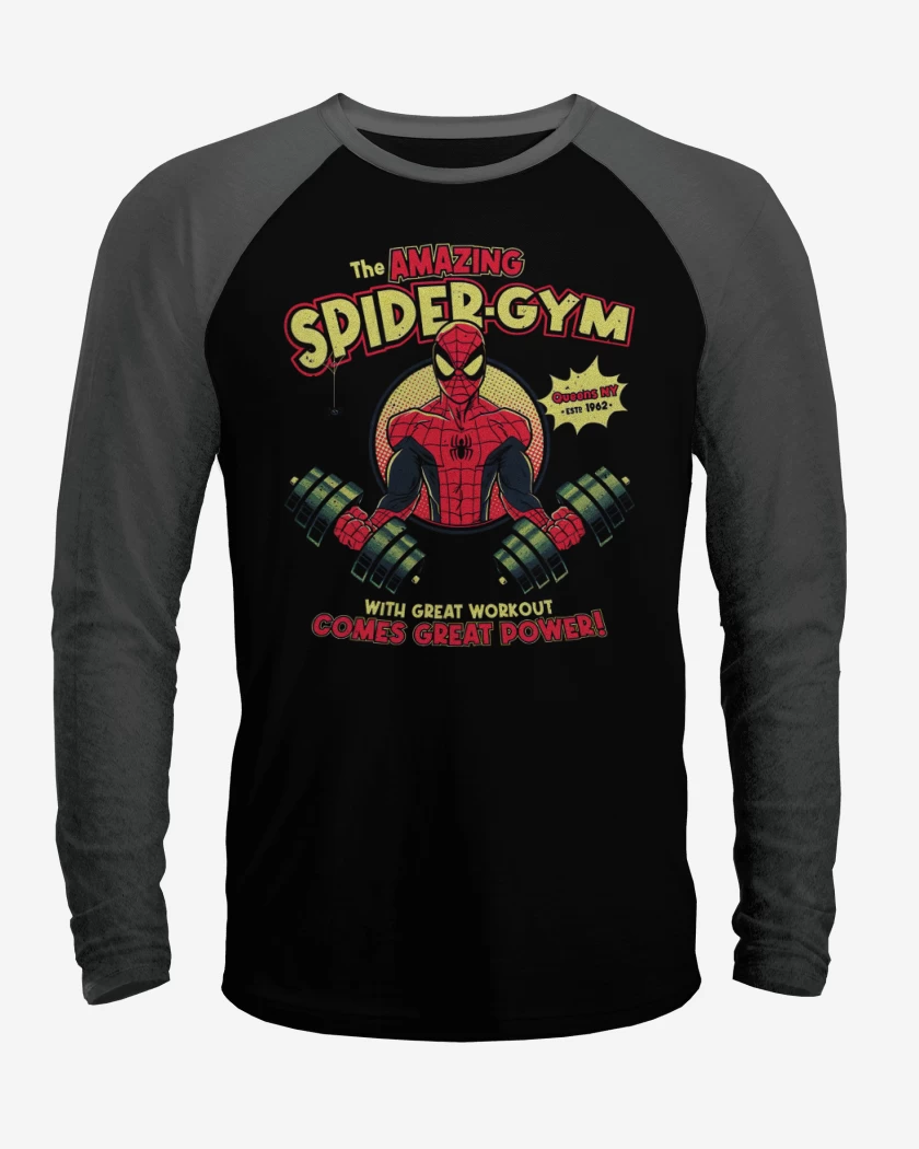 Polera Raglan Spider GYM