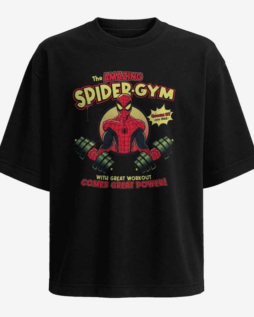 Polera Oversize Spider GYM