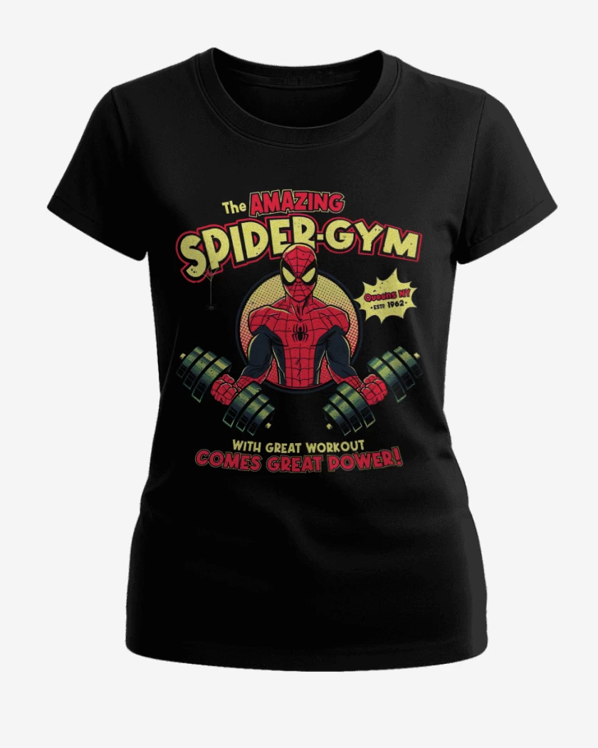 Polera de Mujer Negro de Spider GYM