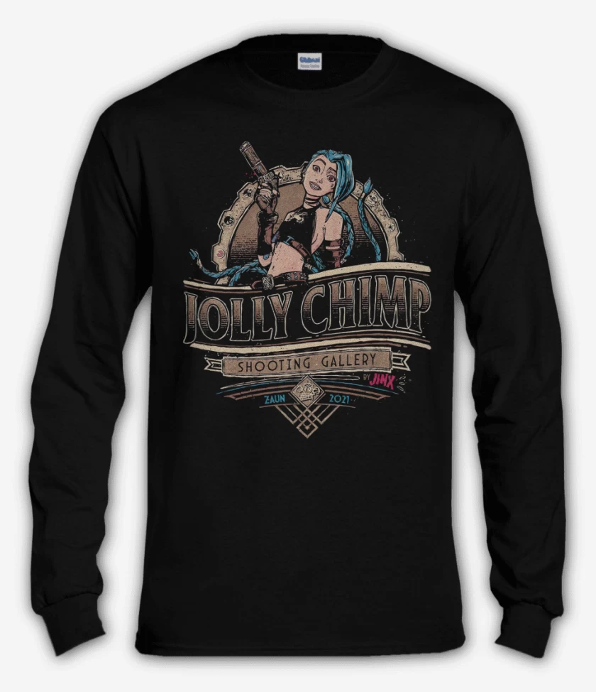Polera manga larga Negro de Jinx Shotting Galery