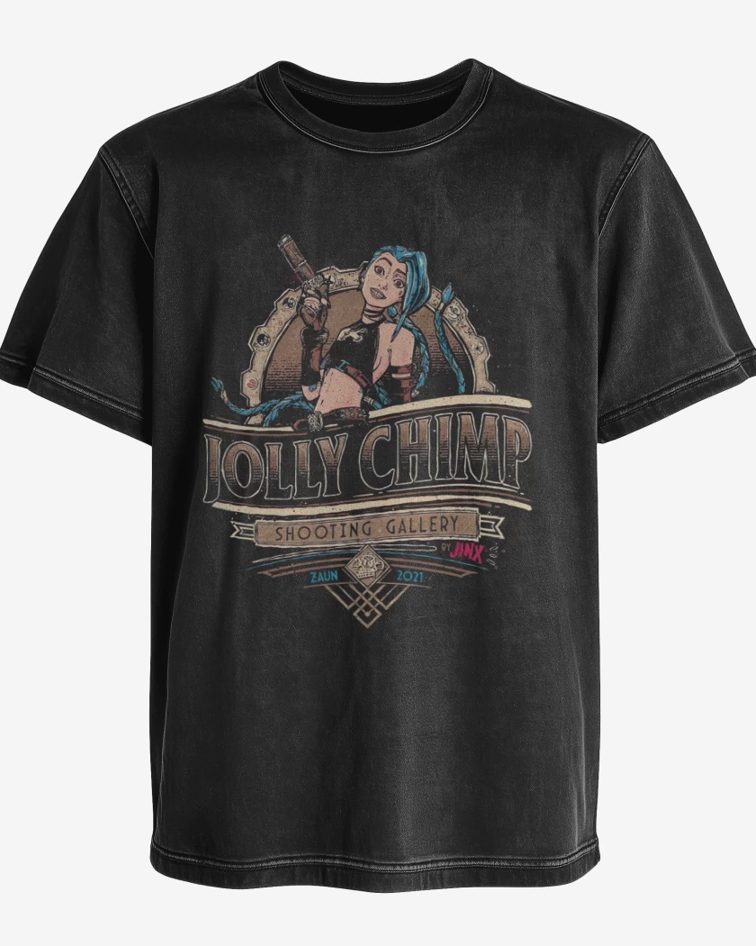 Polera desgastada Jinx Shotting Galery