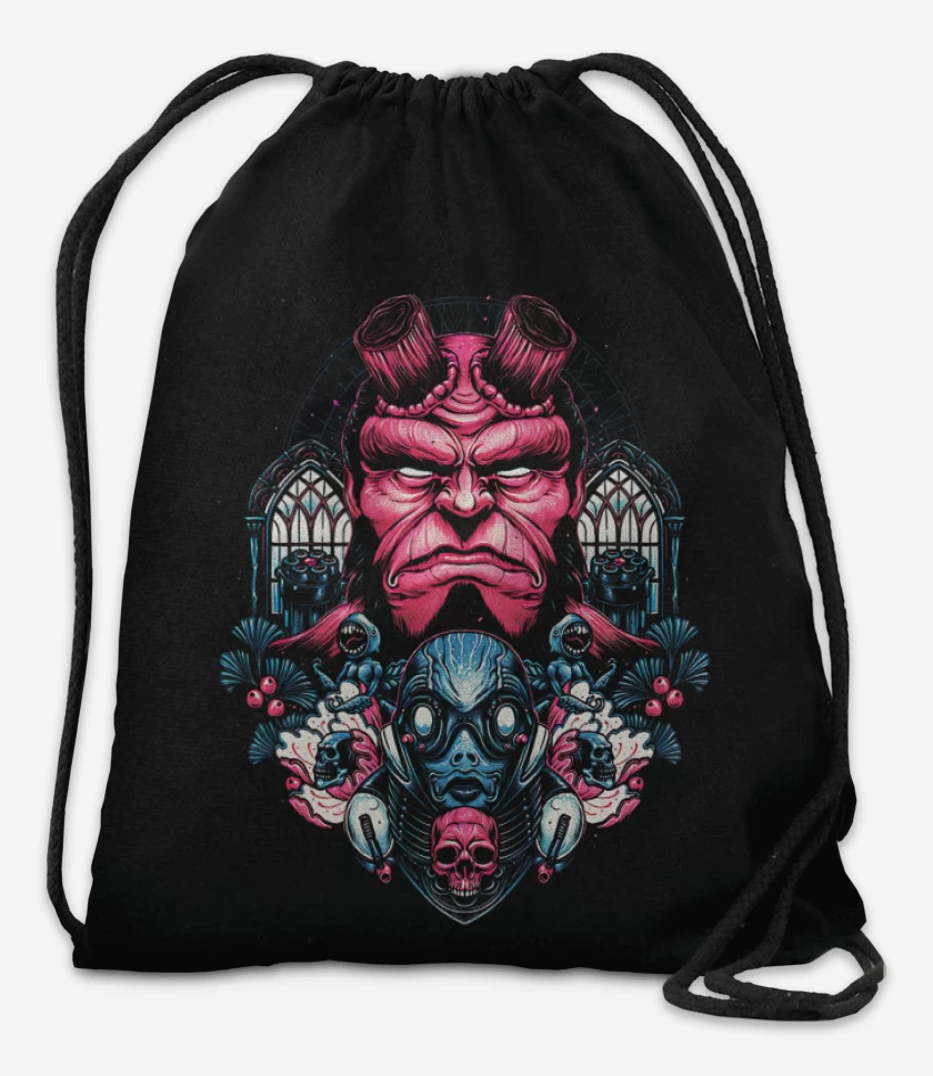 Mochila Negro de Hellboy and Sapiens