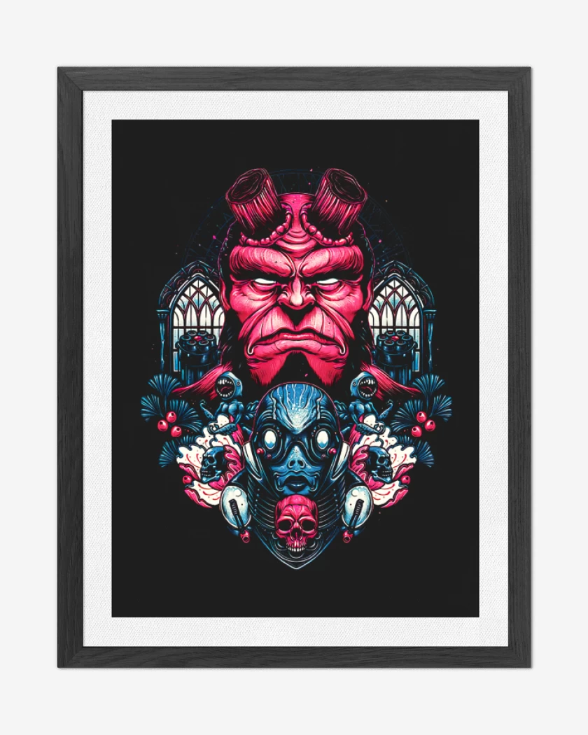Cuadro decorativo Hellboy and Sapiens