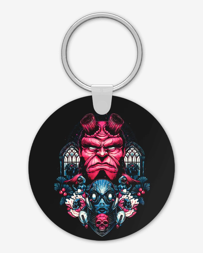 Llavero Hellboy and Sapiens