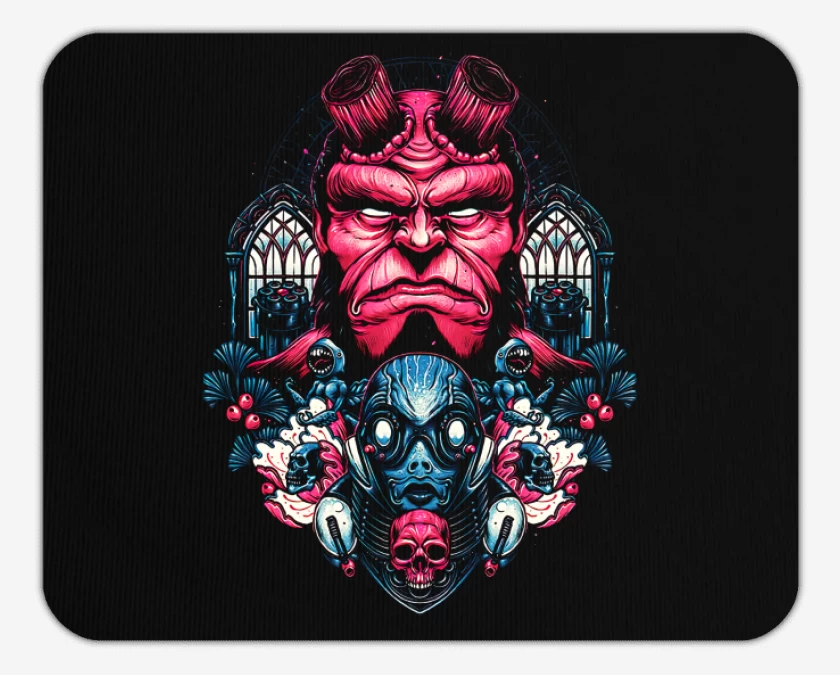 Mousepad Hellboy and Sapiens