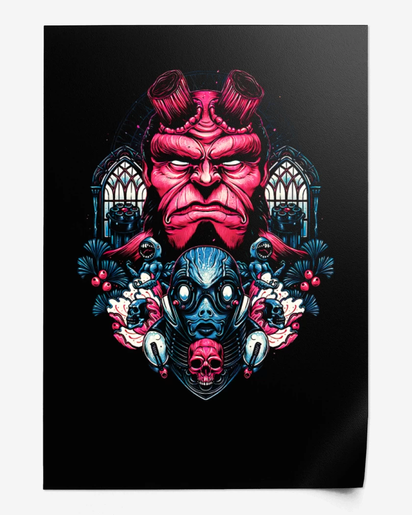 Print Hellboy and Sapiens