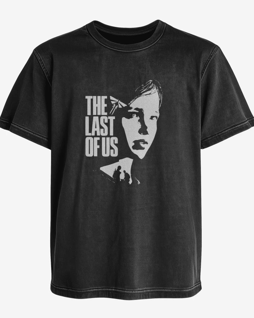 Polera desgastada TLOU - Ellie B&W