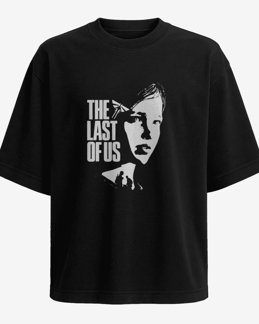 Polera Oversize TLOU - Ellie B&W
