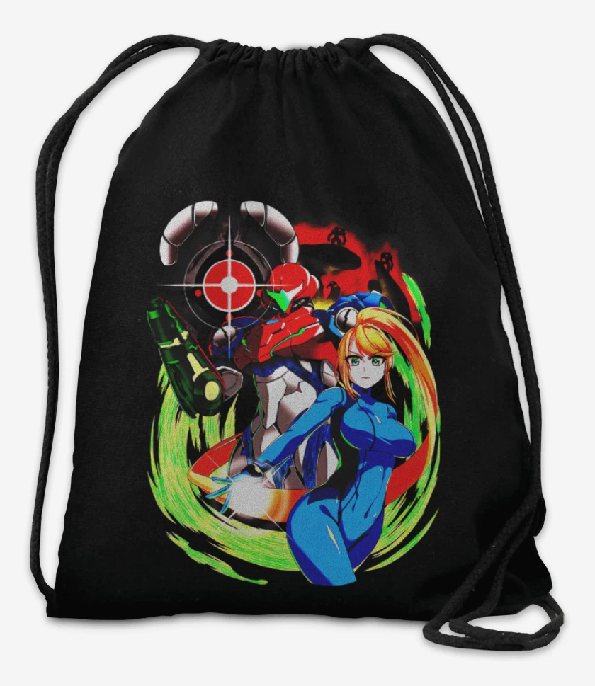 Mochila Negro de Samus Metroid