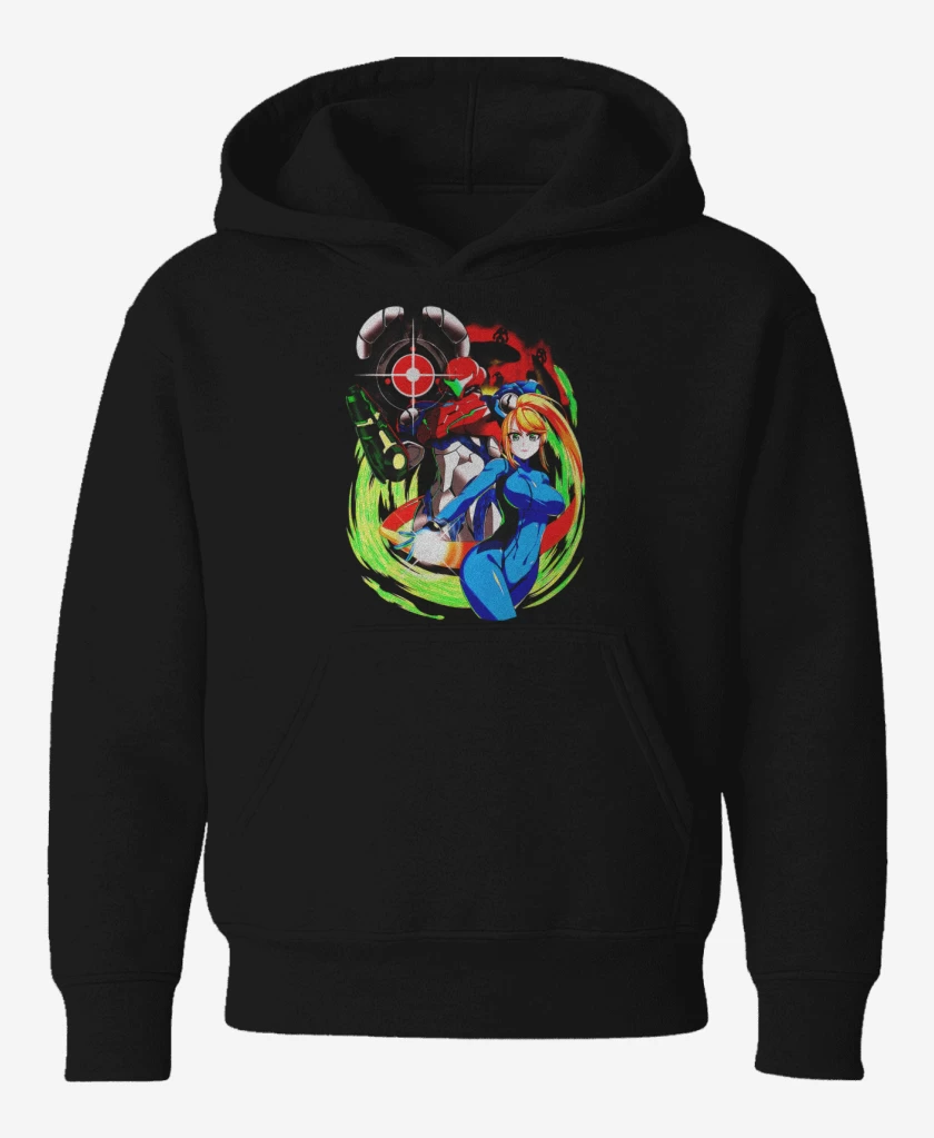Poleron de niño Negro de Samus Metroid