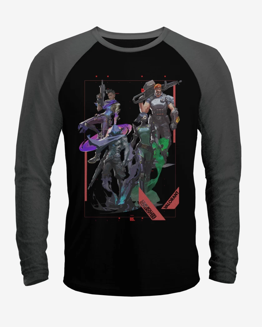 Polera Raglan Controllers Valorant