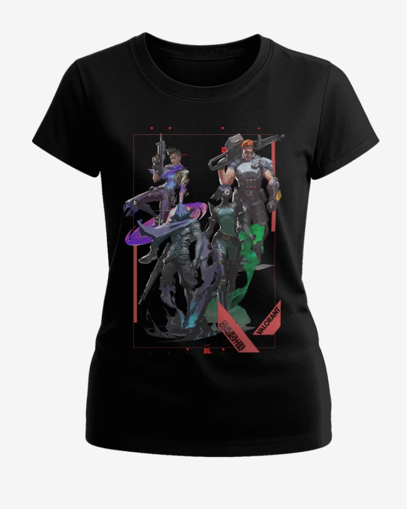 Polera de Mujer Negro de Controllers Valorant