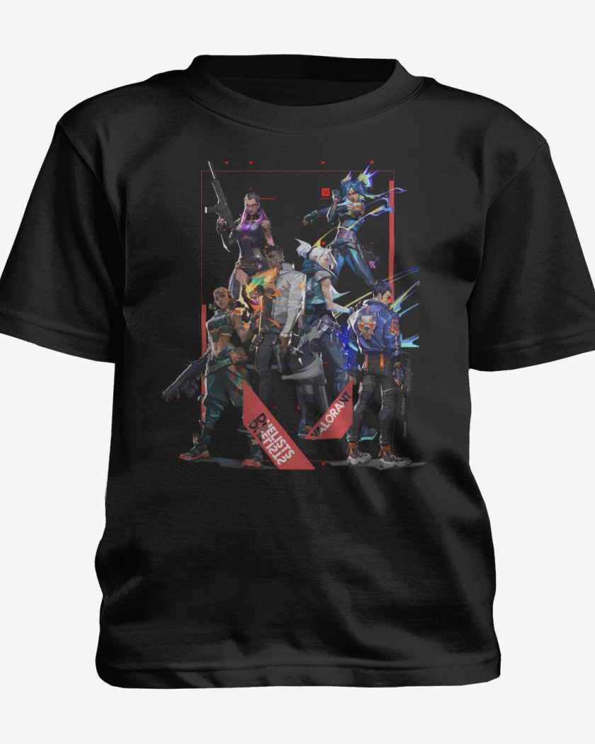 Polera de niño Negro de Duelists Valorant