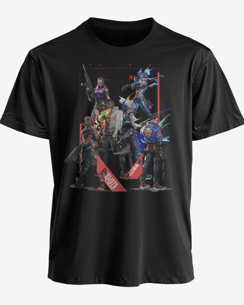 Polera premium Negro de Duelists Valorant