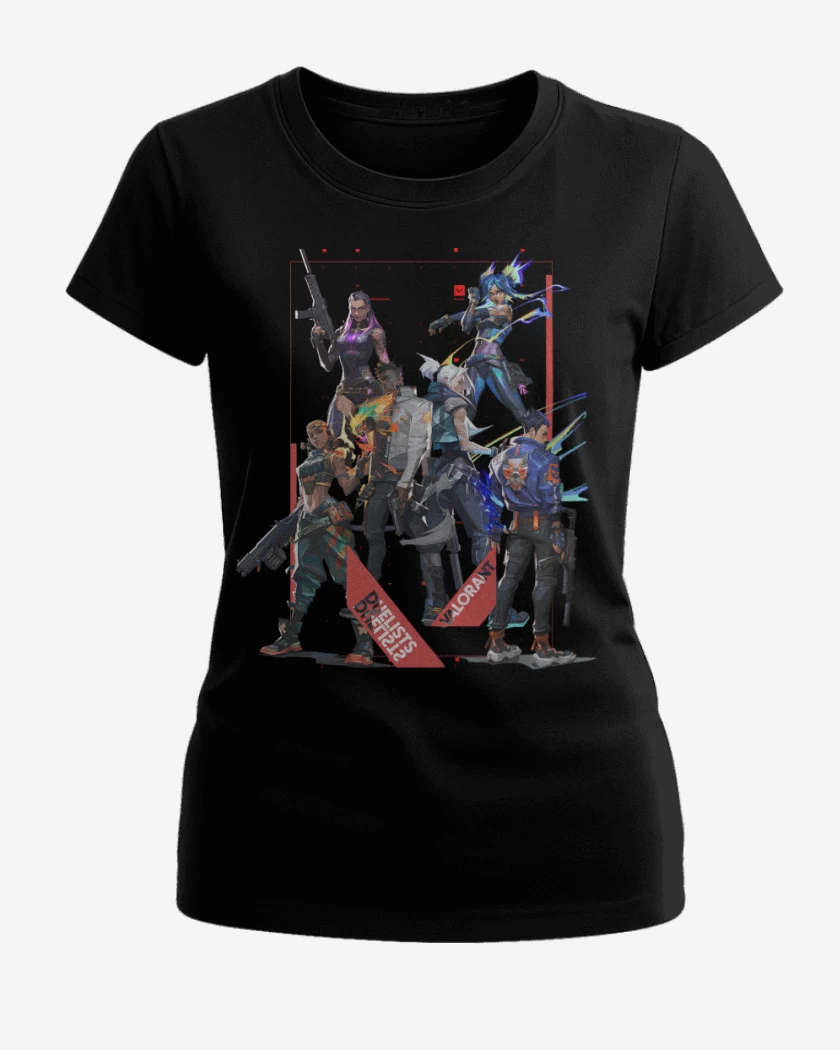 Polera de Mujer Negro de Duelists Valorant