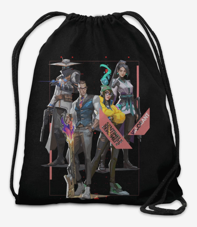 Mochila Negro de Sentinels Valorant