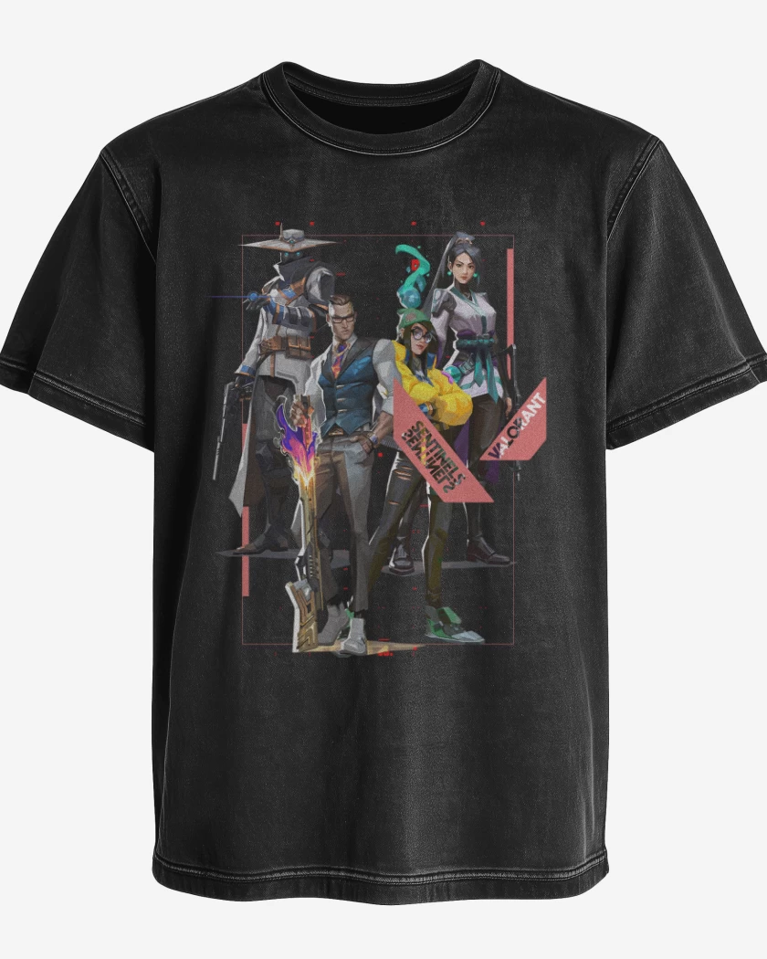 Polera desgastada Sentinels Valorant
