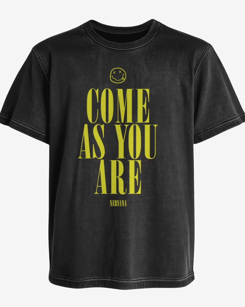 Polera desgastada Come as you are