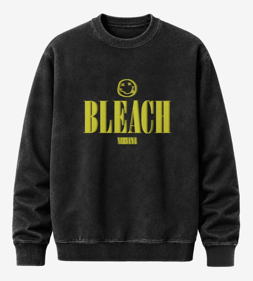 Poleron Polo Acid Wash Negro de Bleach