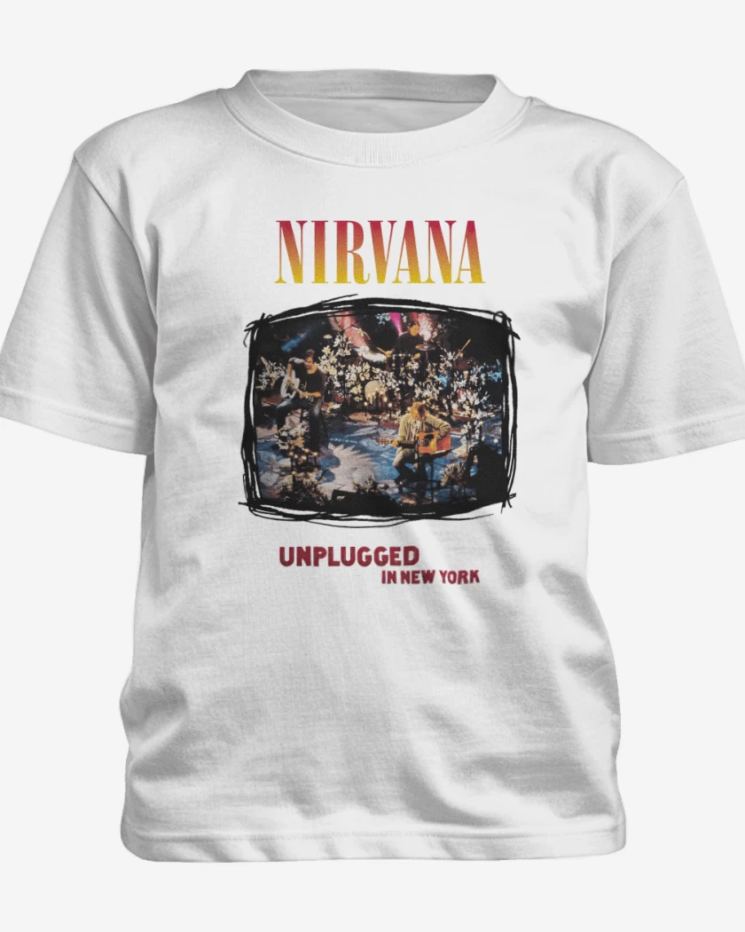 Polera de niño Blanco de Unplugged nirvana 