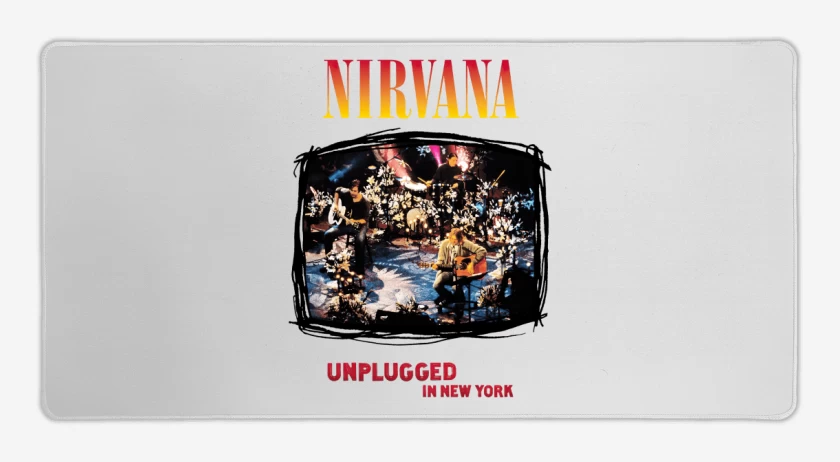 Mouse pad Gamer Blanco de Unplugged nirvana 