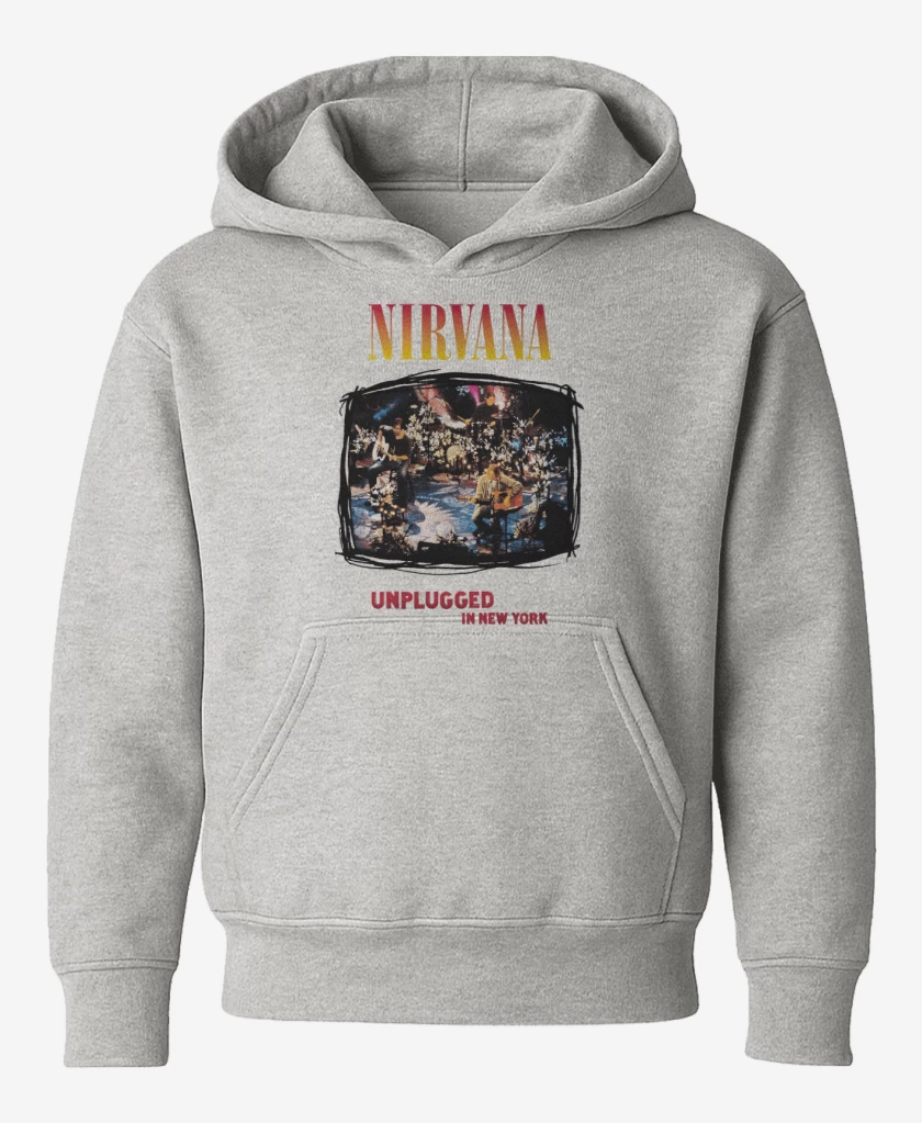 Poleron de niño Gris Melange de Unplugged nirvana 