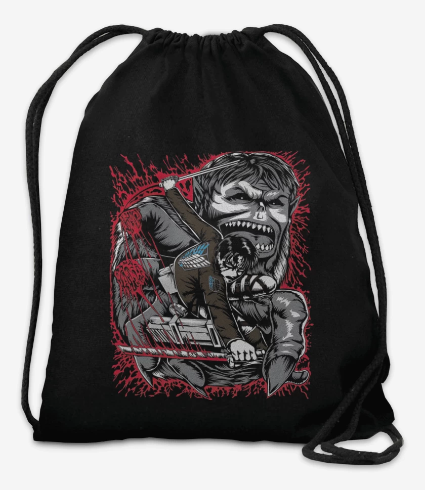 Mochila Negro de Levi x Titan Bestia