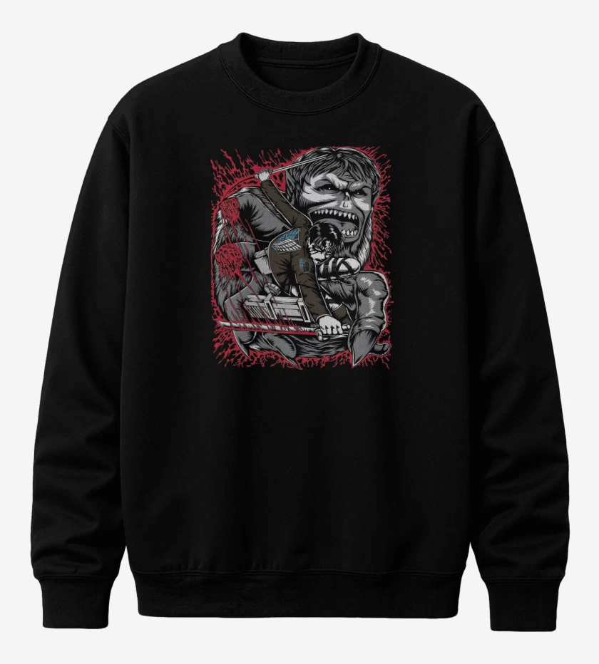 Poleron polo Negro de Levi x Titan Bestia