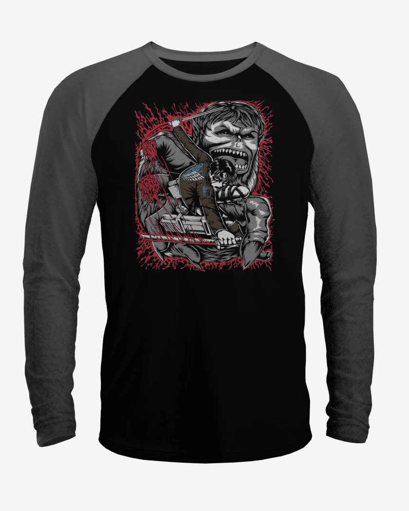 Polera Raglan Levi x Titan Bestia