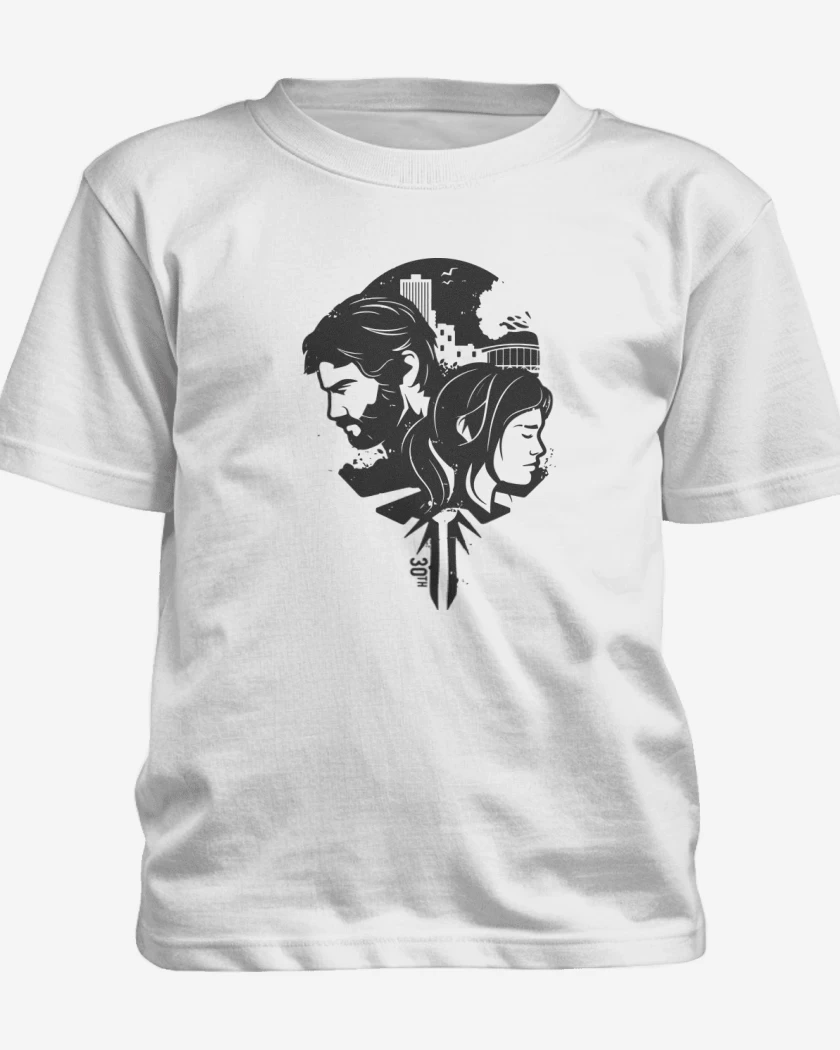 Polera de niño TLOU - Joe & Ellie B&W