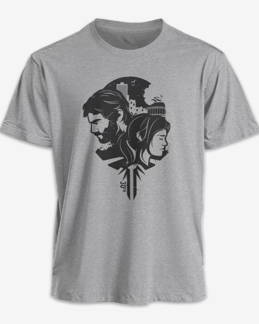 Polera TLOU - Joe & Ellie B&W