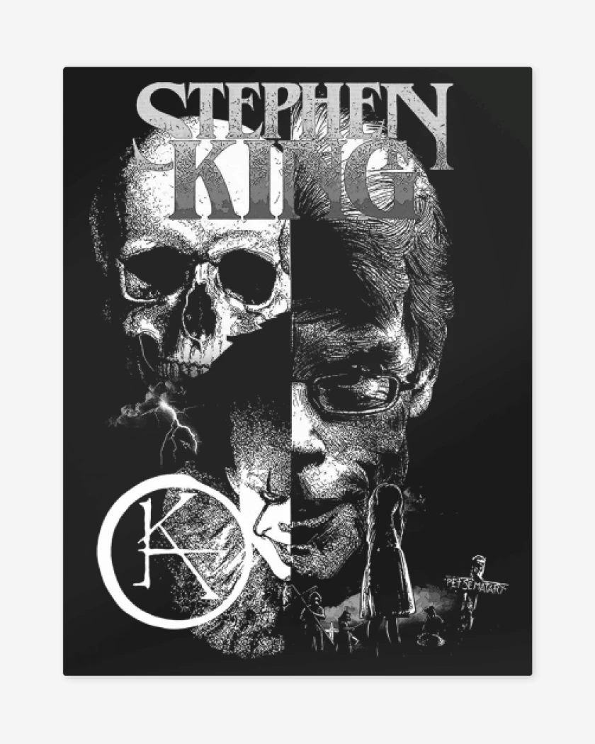 Print metalico Negro de Stephen Sematary