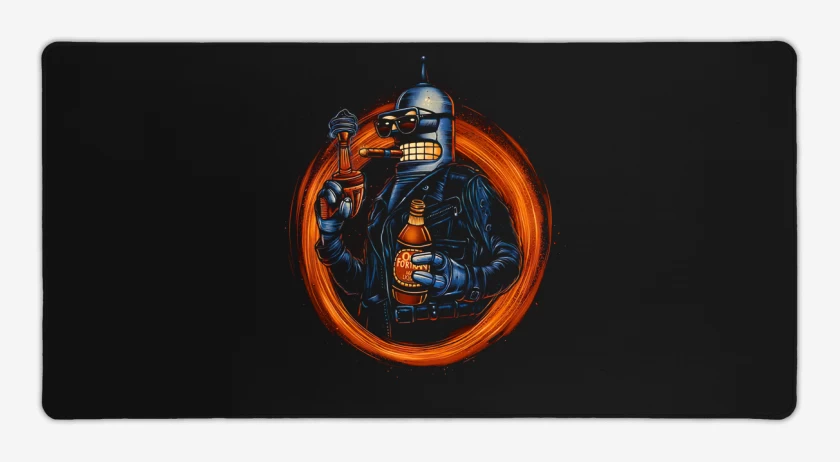 Mouse pad Gamer Negro de Benderminator