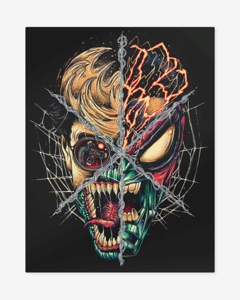 Print metalico Negro de The Multiverse is Calling