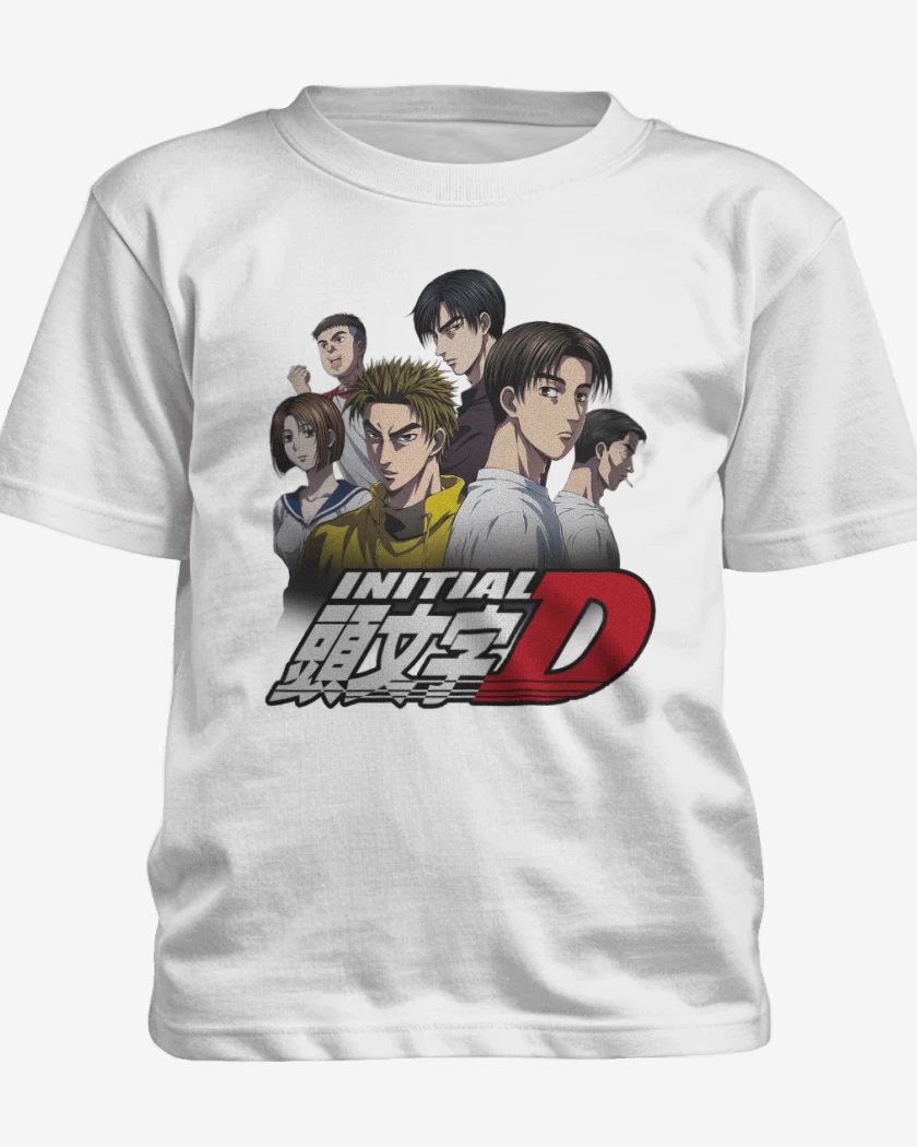 Polera de niño Blanco de Initial D